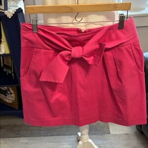 Cynthia Steffe Fuchsia Bow Mini Skirt
